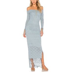 House of Harlow crochet fringe dress